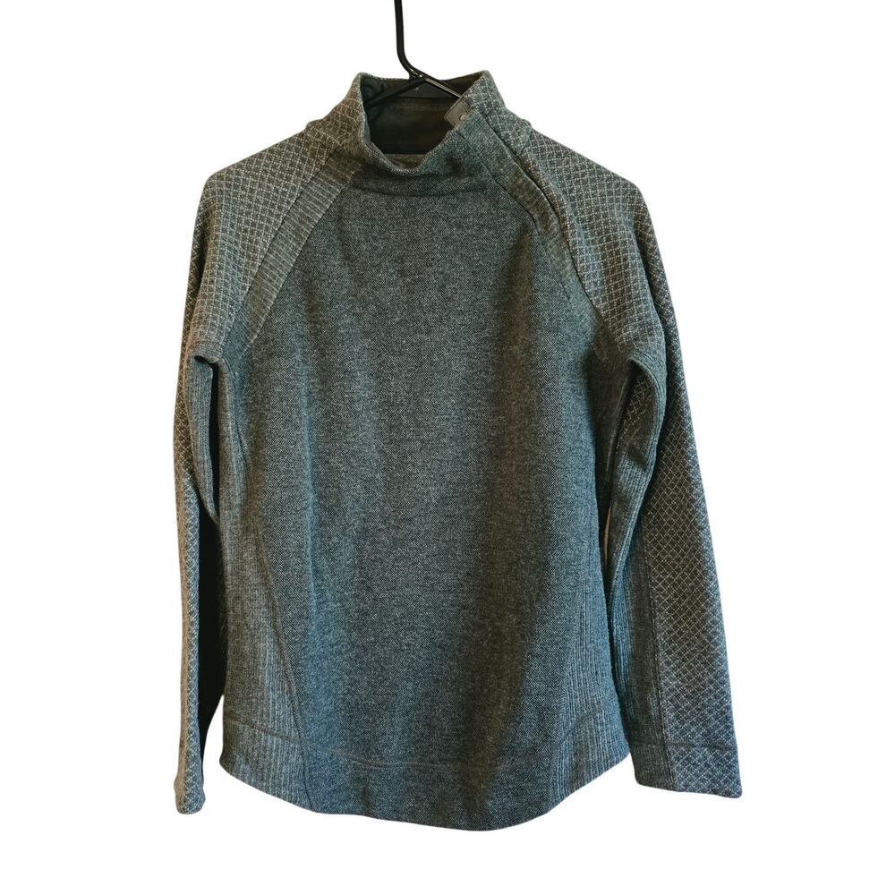Prana brandie mock neck recycled wool blend sweater xs